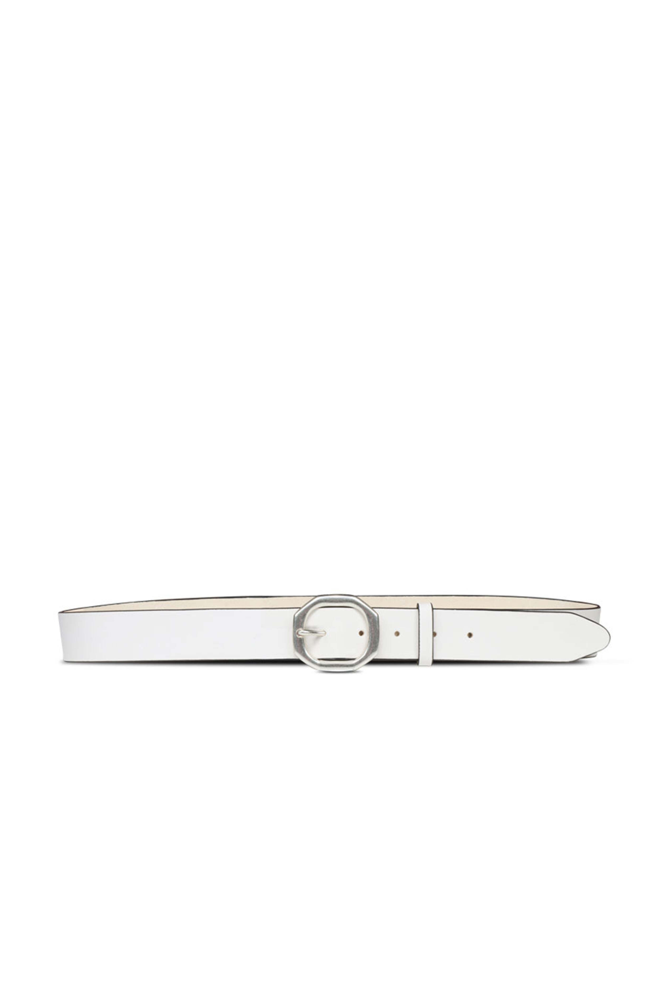 希少 Archive PRADA 15ss stitch leatherbelt Prada - Antique White Leather Studded Belt | Mitchell Stores