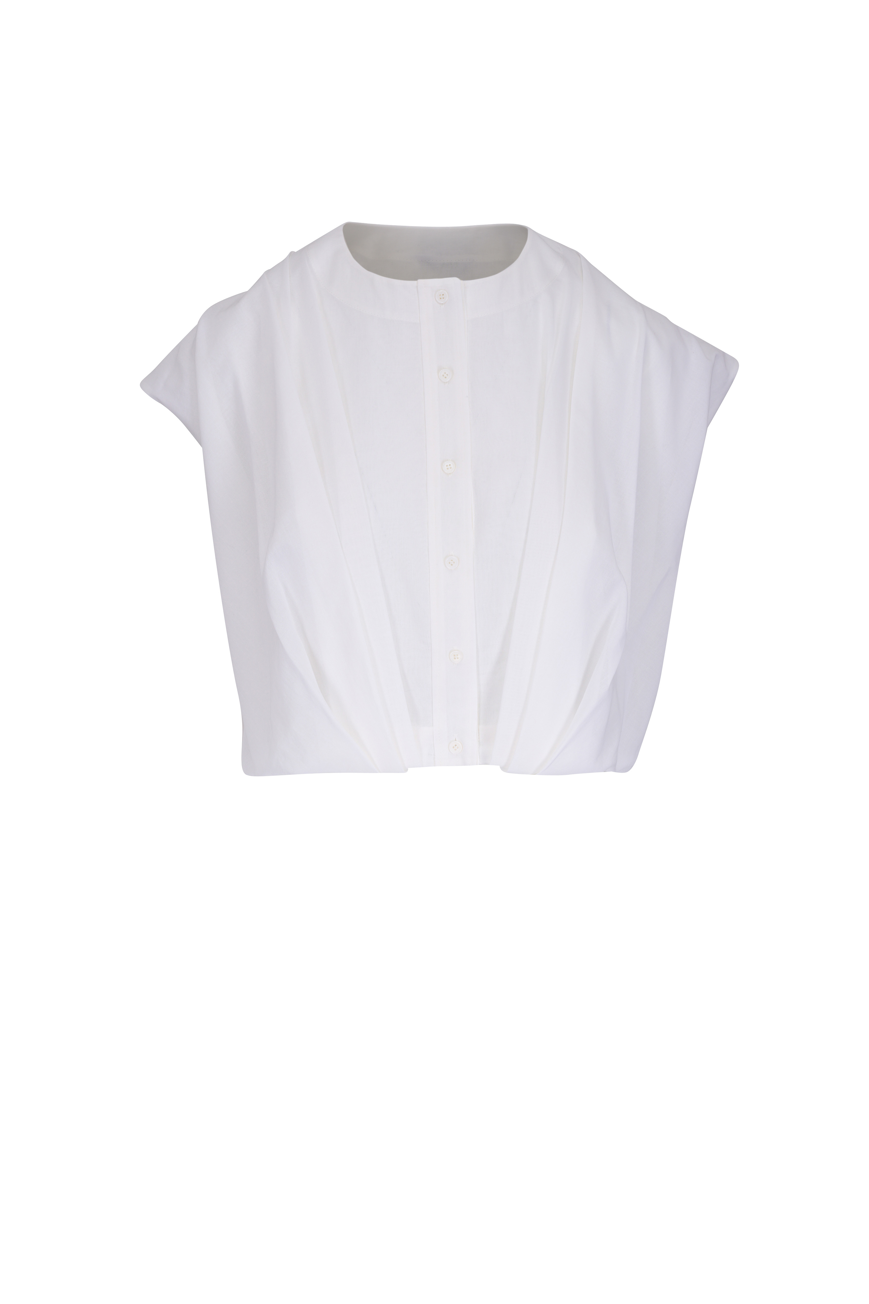 Valentino - Ruffled Metallic & Silk Printed Peplum Waist Top