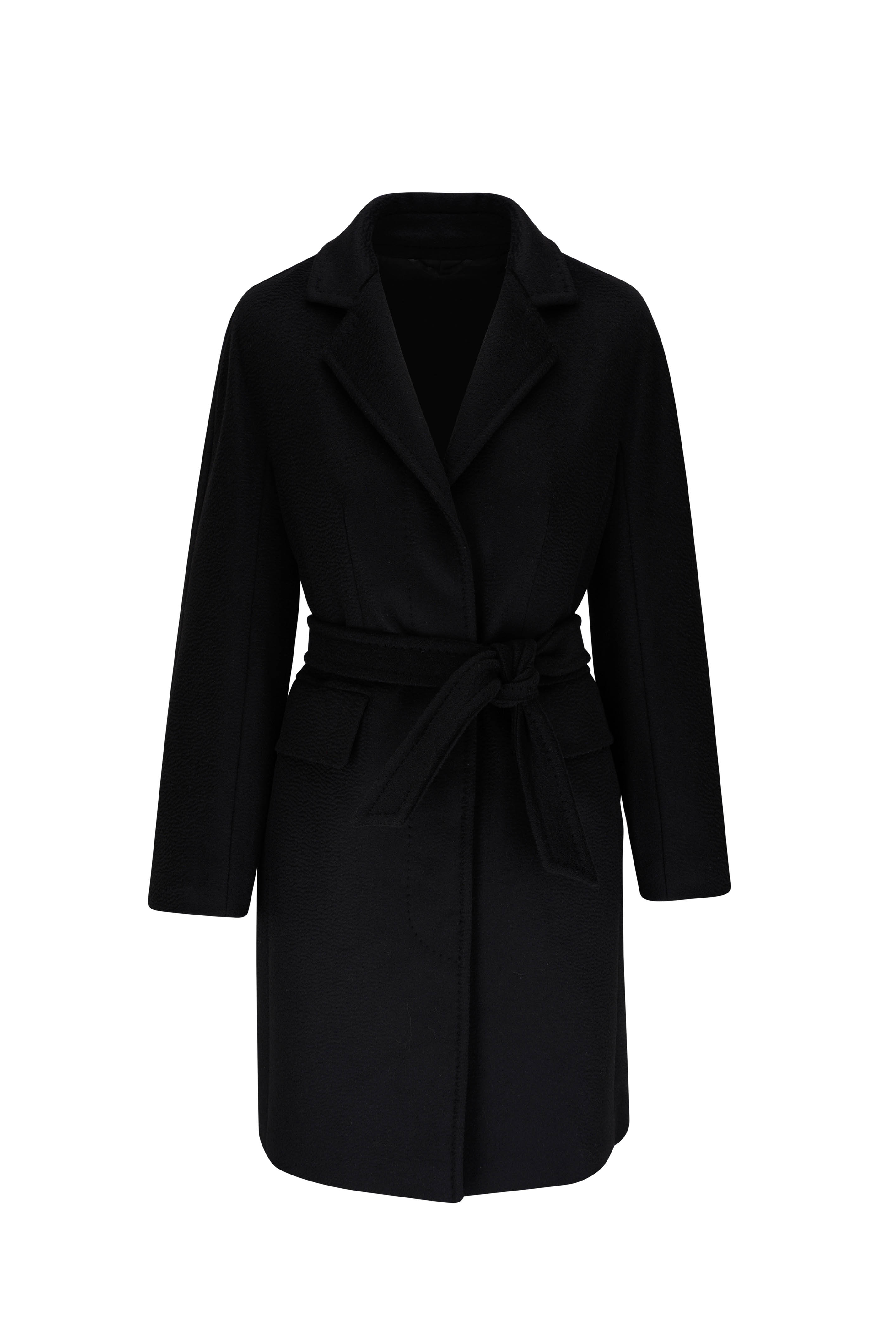 Flap Pocket Hooded Wrap Coat - Women - Ready-to-Wear