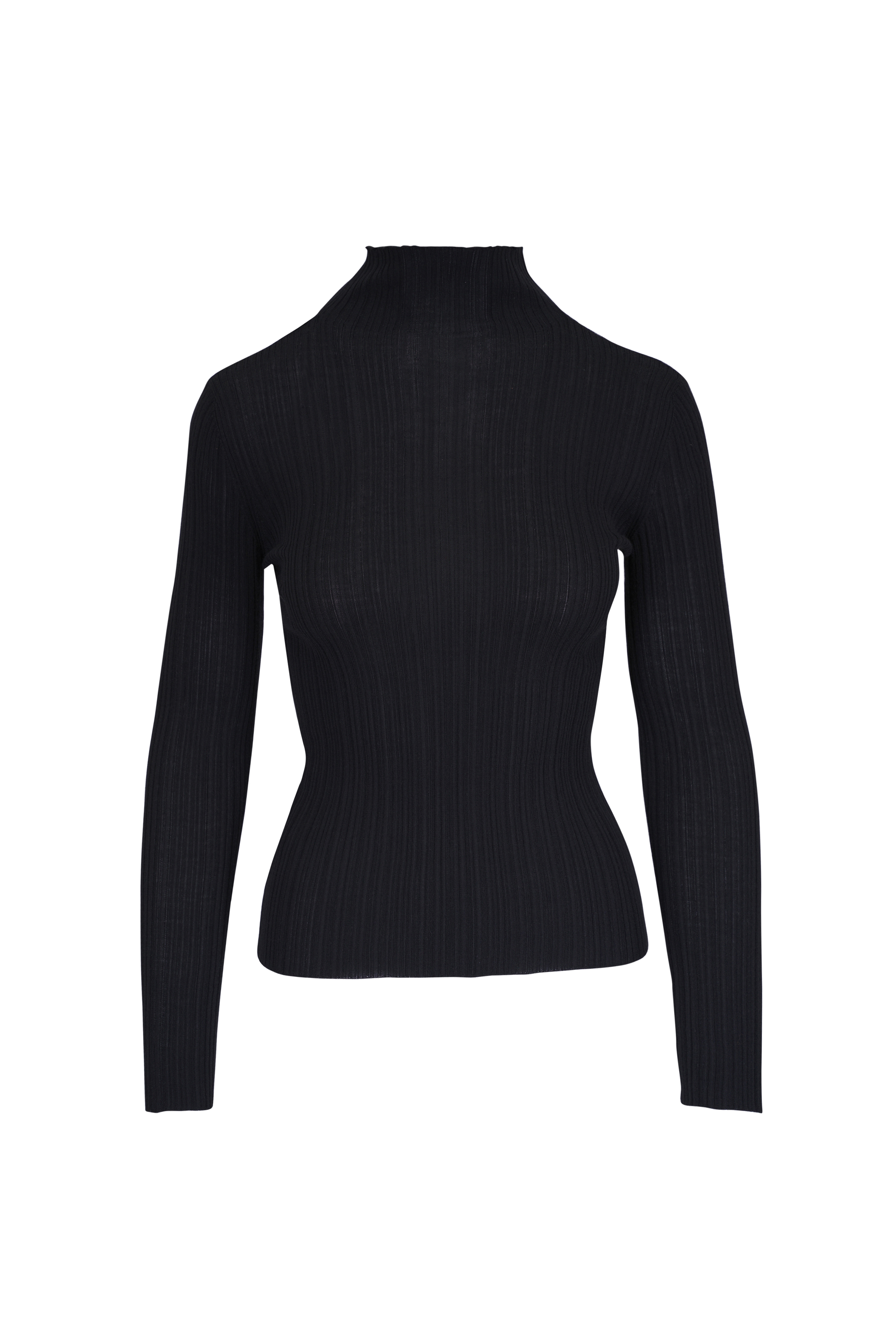 Tシャツ・カットソー SAINT LAURENT POINTELLE KNIT CROP TOP Pointelle knit crop top Saint Laurent Nero | Grifo210