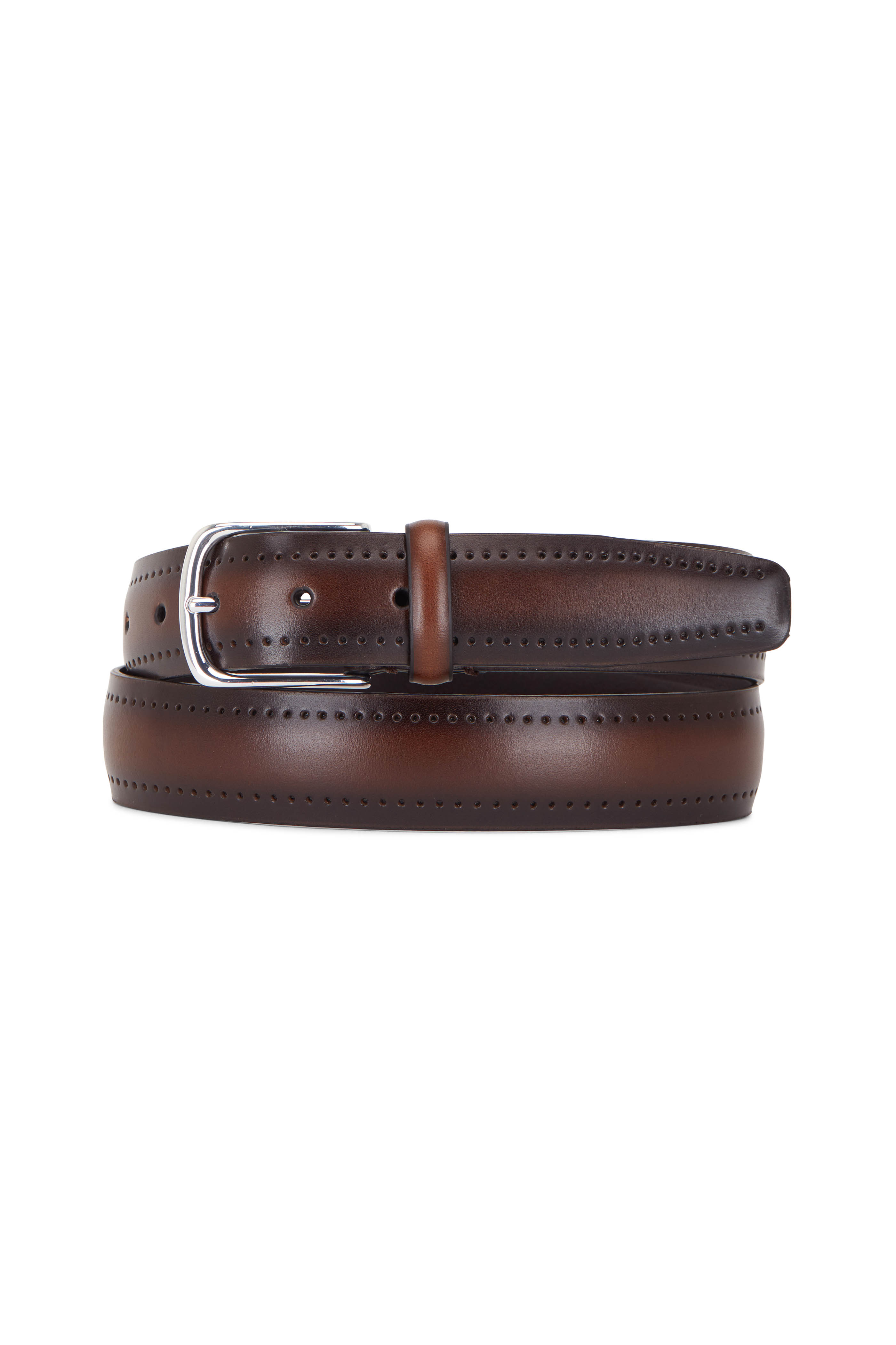 Paolo Vitale - Dark Brown Leather Belt | Mitchell Stores