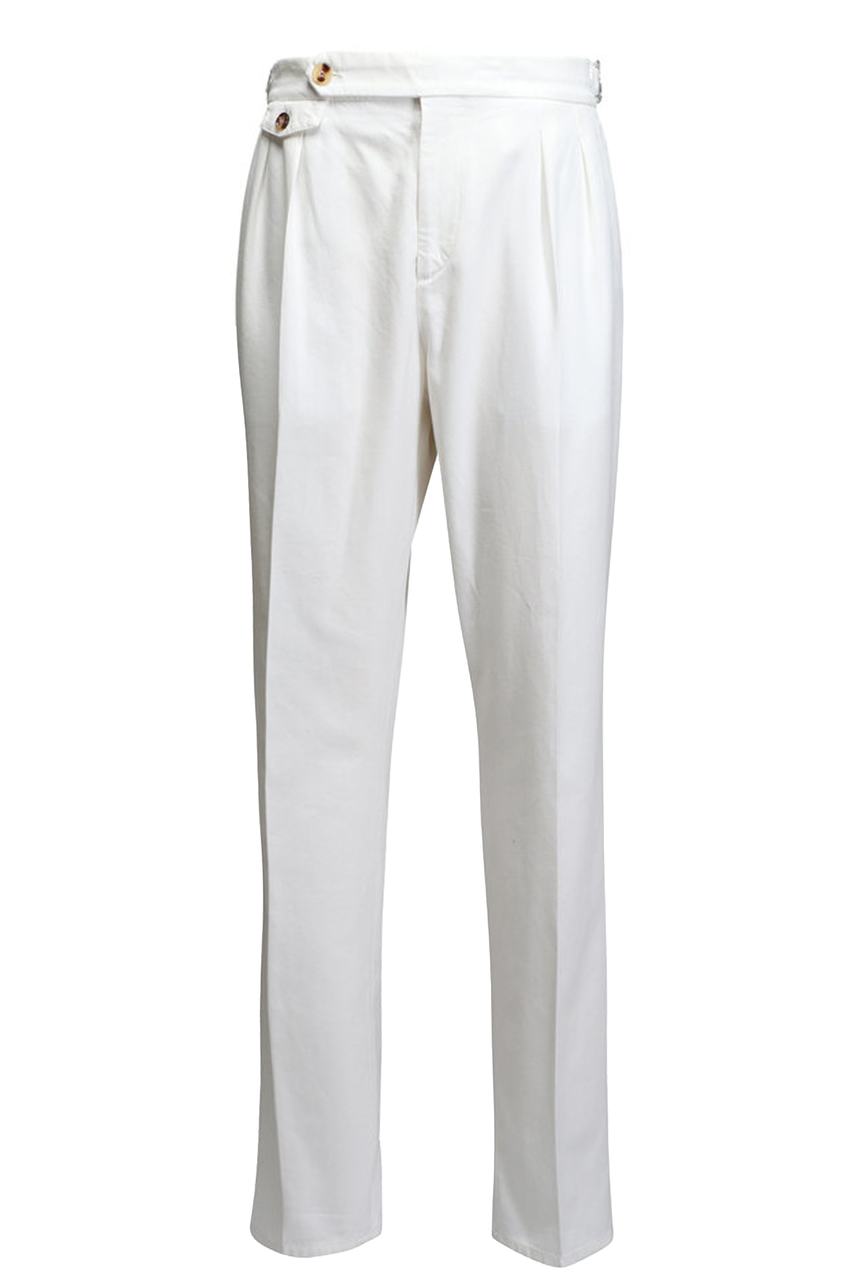 Leisure fit trousers with pleats for Man in Khaki | Brunello
