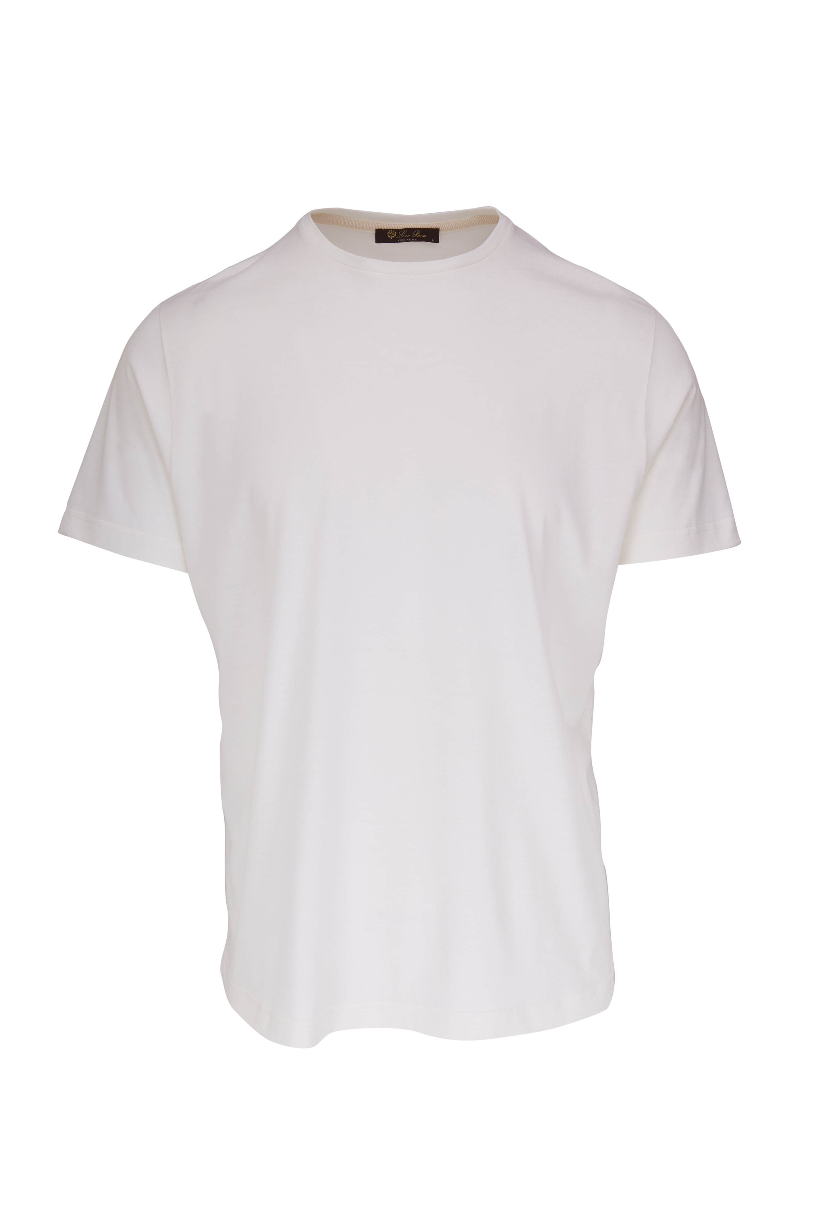 BRUNELLO CUCINELLI ホワイトTシャツ Brunello Cucinelli Short Sleeve Logo T-shirt White at CareOfCarl.com