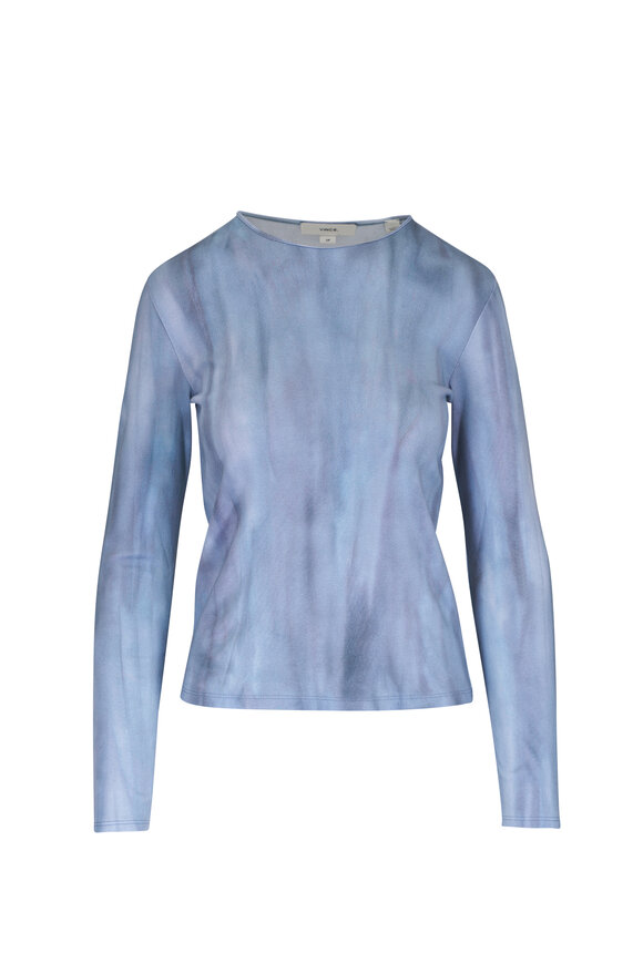 Vince Azure Print Crewneck T-Shirt