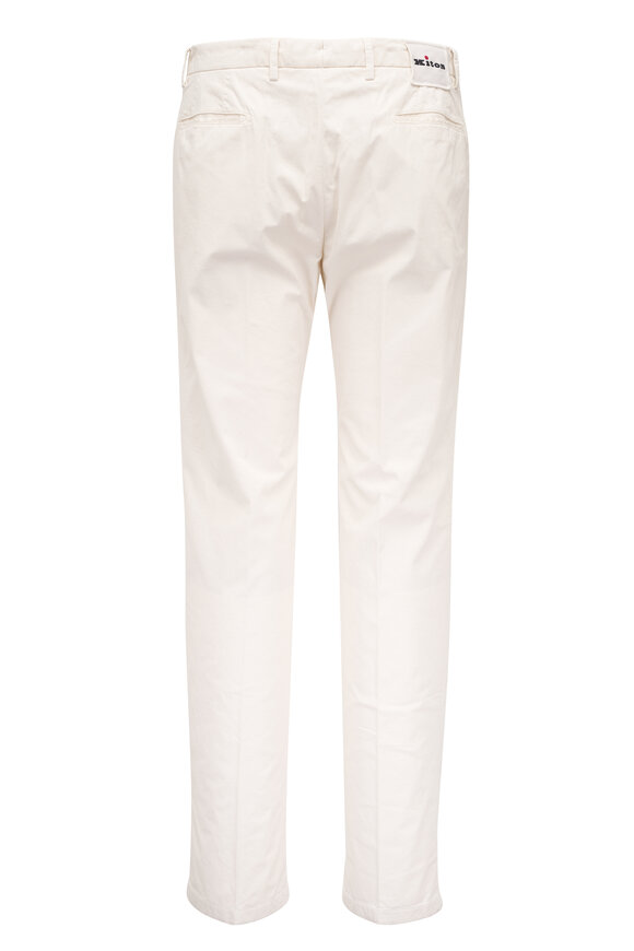 Kiton Tan Stretch Casual Poplin Pant - view 4