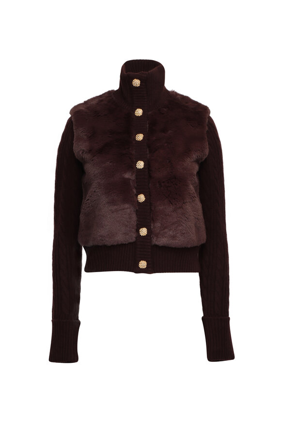 Cara Cara Logan Brown Mix Knit Jacket