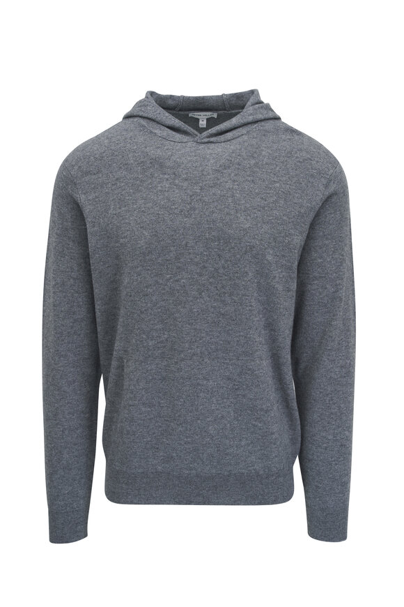 Peter Millar Conway Gale Gray Wool & Cashmere Hoodie