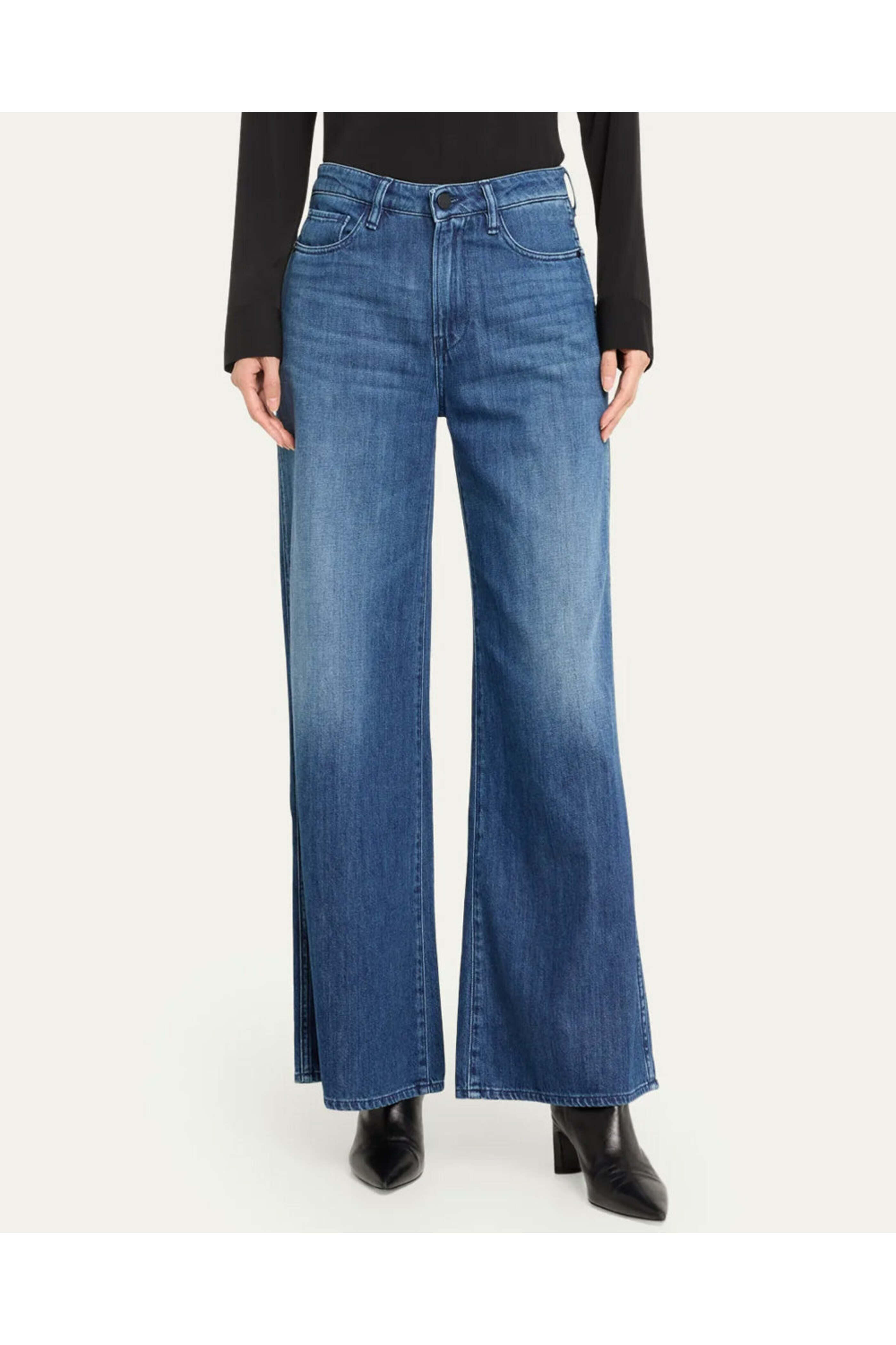 3x1 - The Kat Wide Leg Jean in Bright Night - view 2