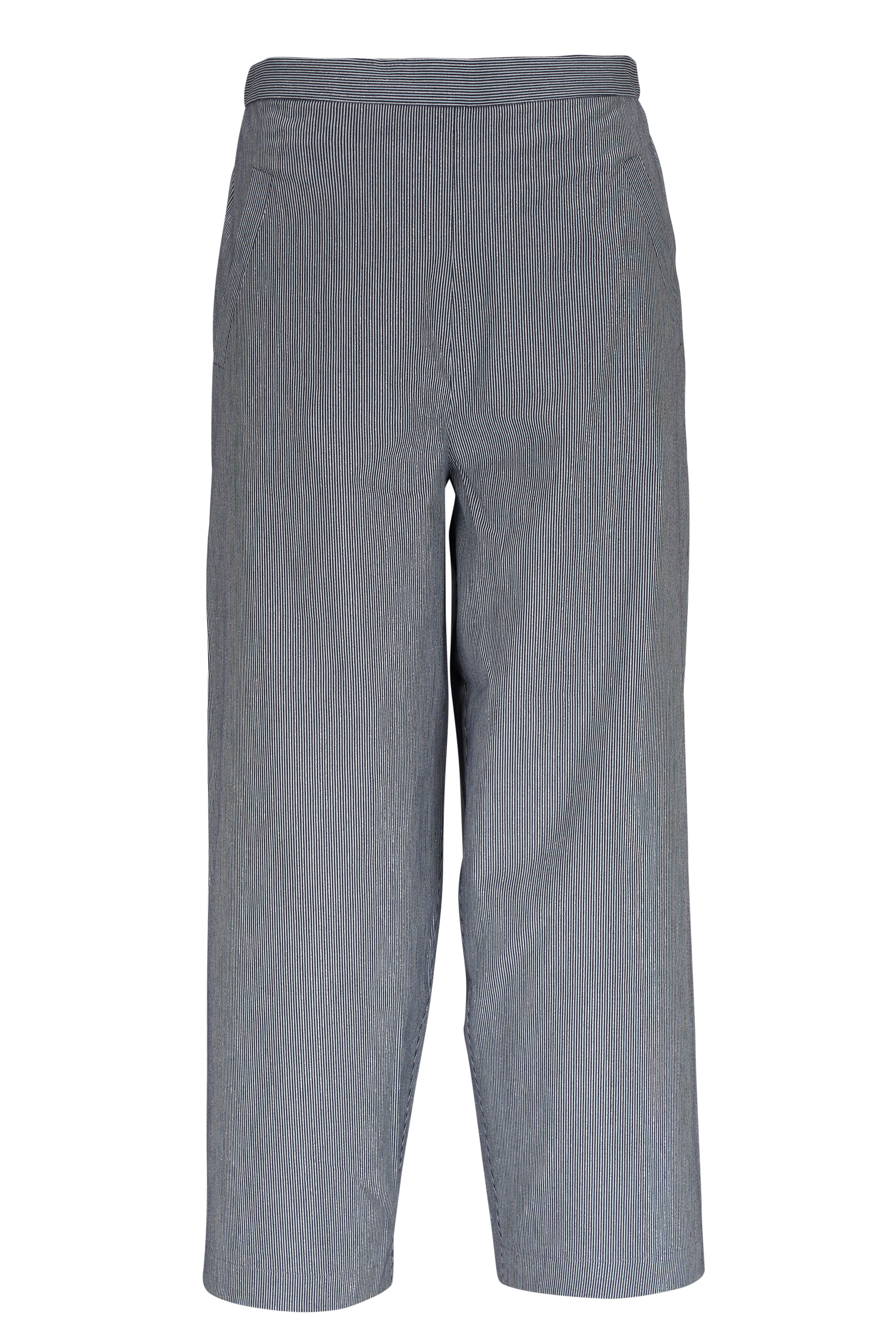 Peter Cohen - Todd Blue Lurex Striped Pant | Mitchell Stores