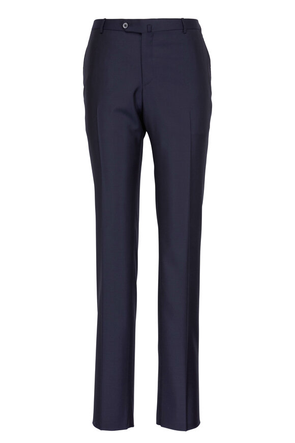 Isaia - Aquaspider Navy Wool Basic Suit