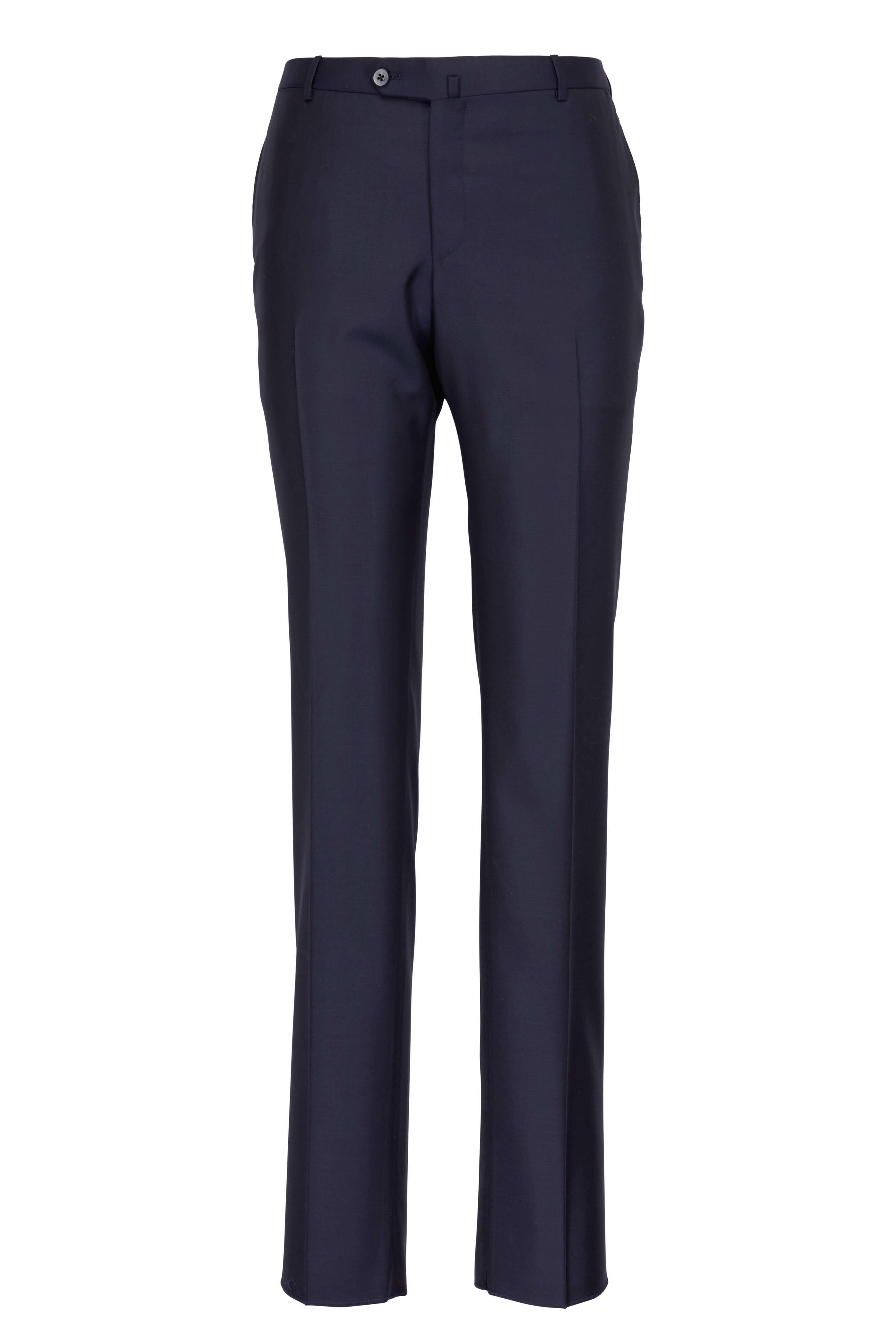 Isaia - Aquaspider Navy Wool Basic Suit | Mitchell Stores