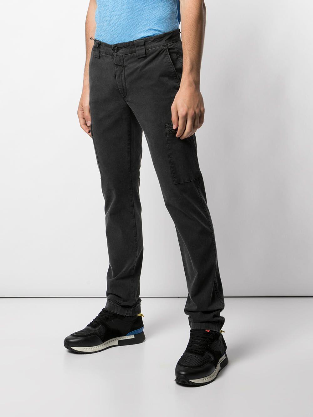 CP Company - Faded Black Stretch Gabardine Cargo Pant
