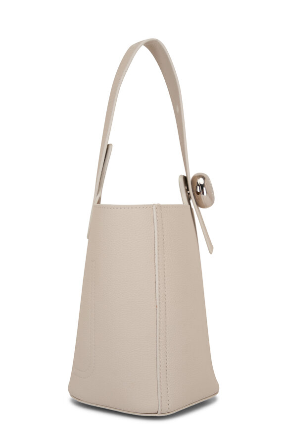 Loewe - White Soft Pebble Mini Bucket Bag 