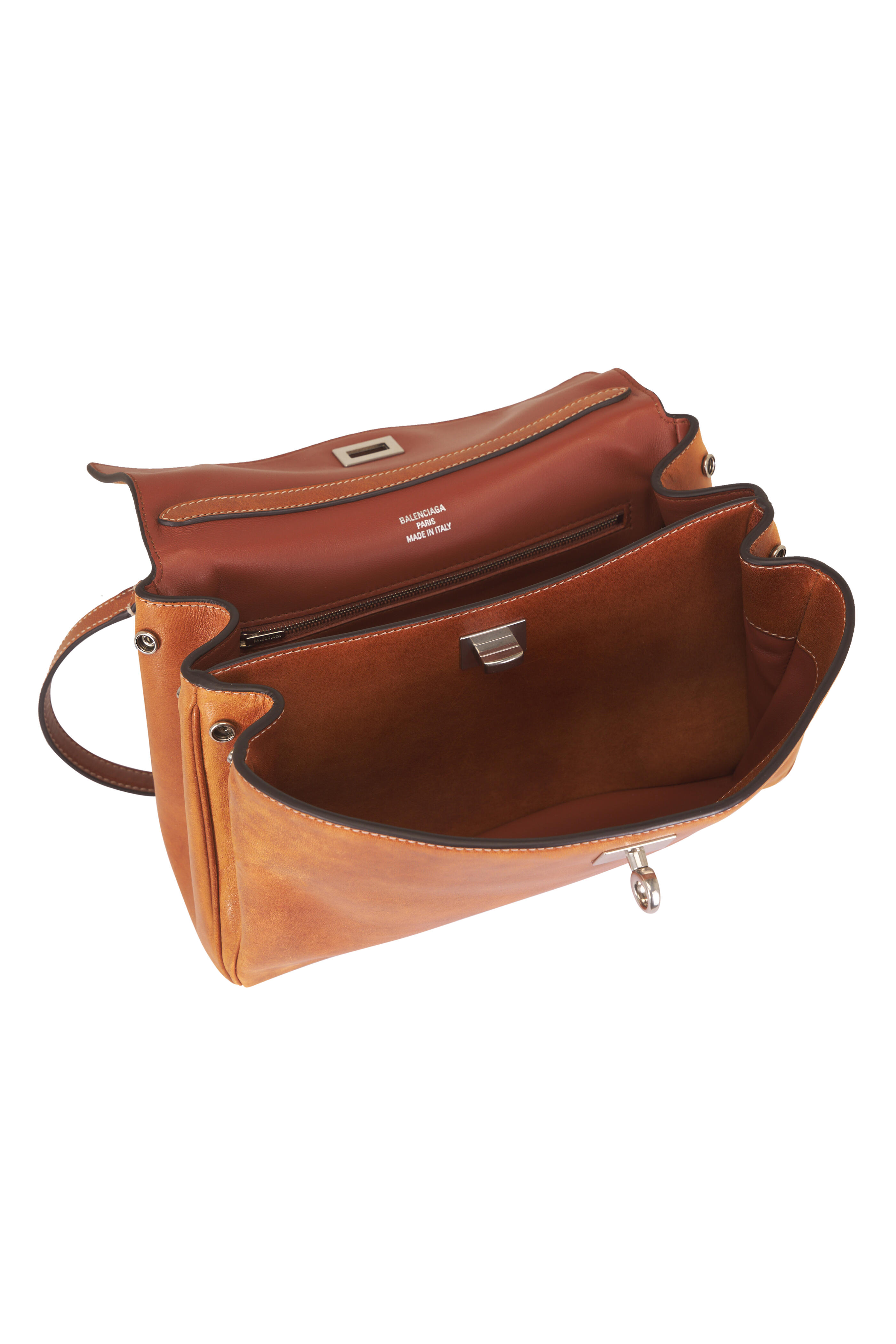 Balenciaga - Small Rodeo Tan Cowboy Top Handle Bag