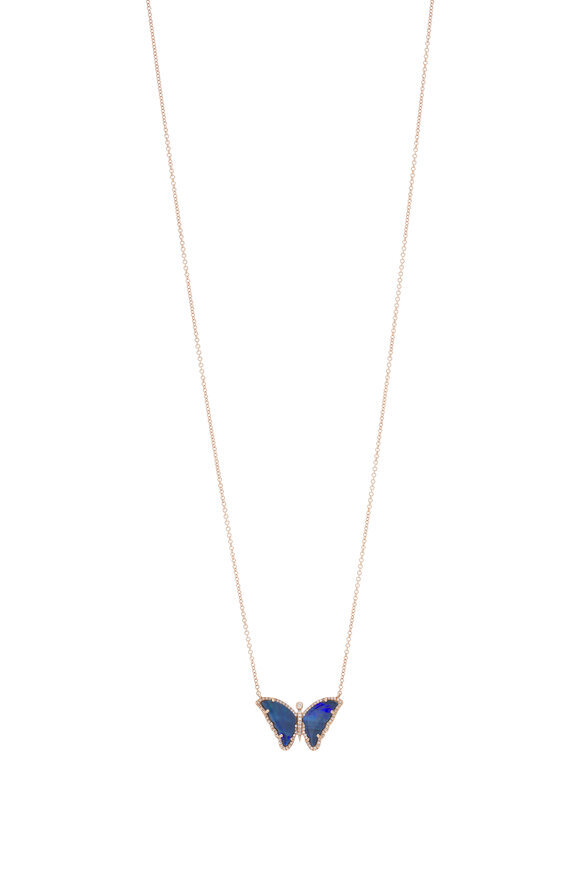 Kai Linz - Opal Butterfly Diamond Necklace