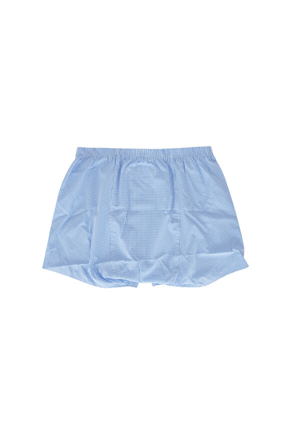 Derek Rose - Blue Gingham Boxer Shorts