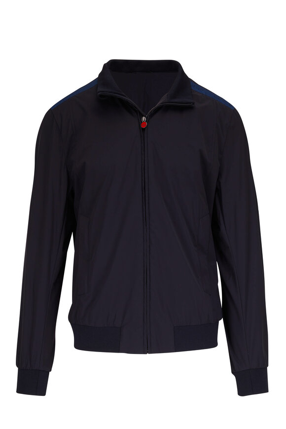 Kiton - Black & Blue Nylon Jacket 