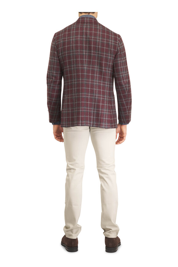 Isaia Beige Stretch Cotton & Cashmere Five Pocket Pant - view 4