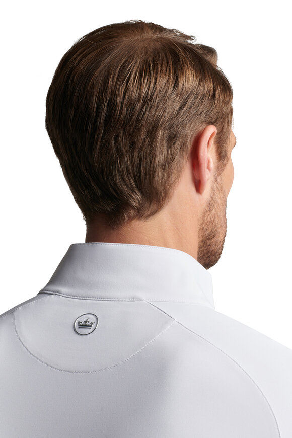 Peter Millar - Stealth White Quarter Zip Performance Pullover