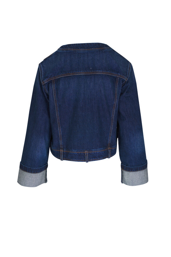 TWP - Dusty Dark Wash Denim Cardigan