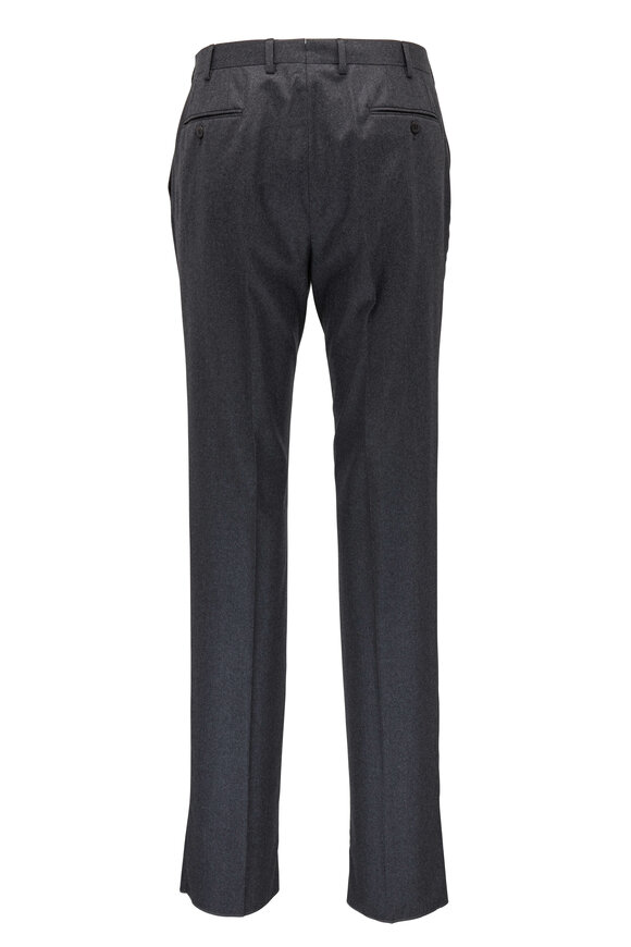 Brioni - Dark Gray Wool & Cashmere Pant