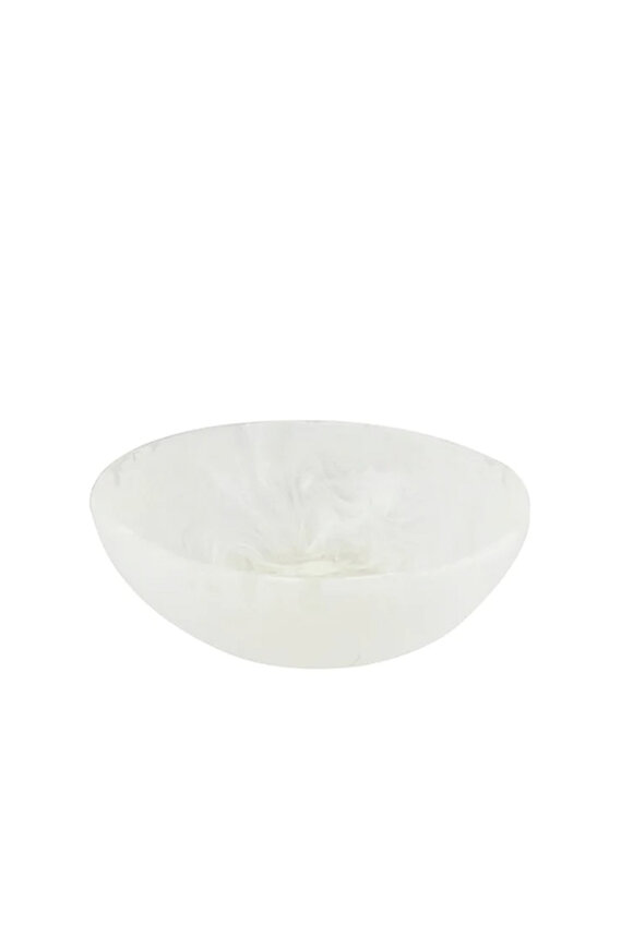 Nashi Home Medium Wave Bowl in White Swirl
