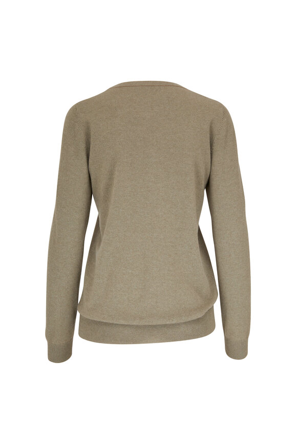 Brunello Cucinelli - Olive Green 2-Ply Cashmere Sweater
