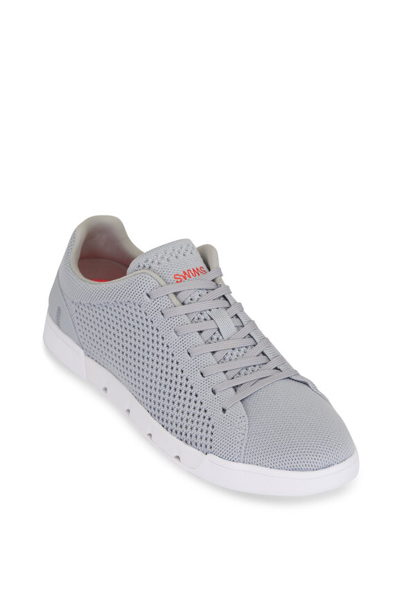 Swims Breeze Gray Knit Tennis Sneaker