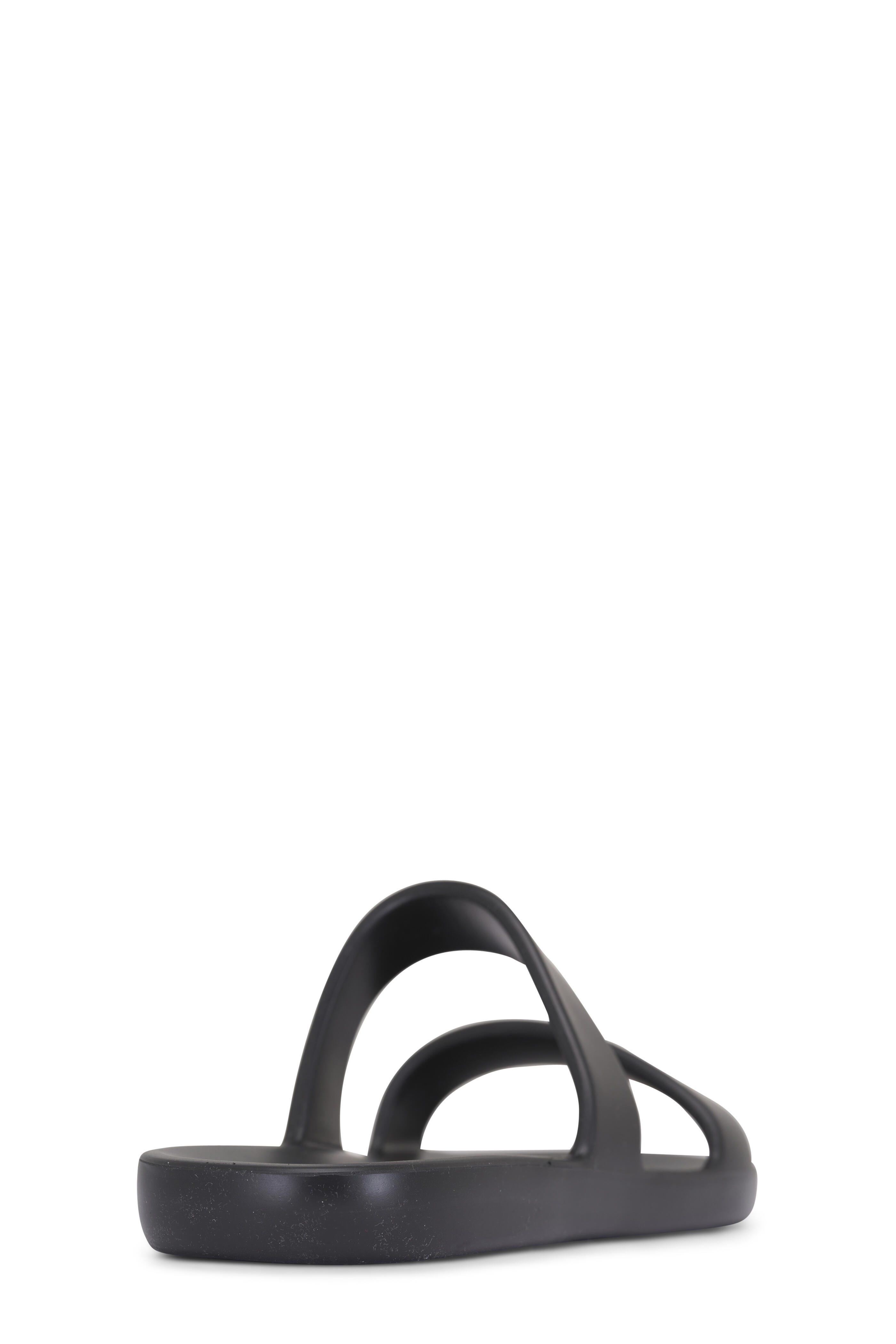 The Row - Foam Black Double Strap Sandal | Mitchell Stores