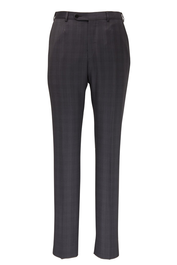 Zegna - Light Gray Tonal Plaid Wool & Silk Suit