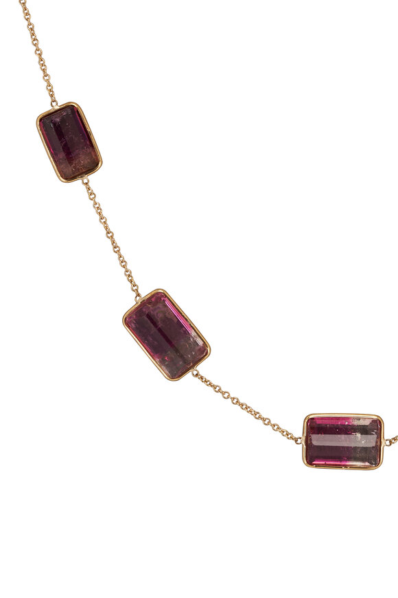 Renee Lewis - Antique Tri Color Tourmaline Necklace