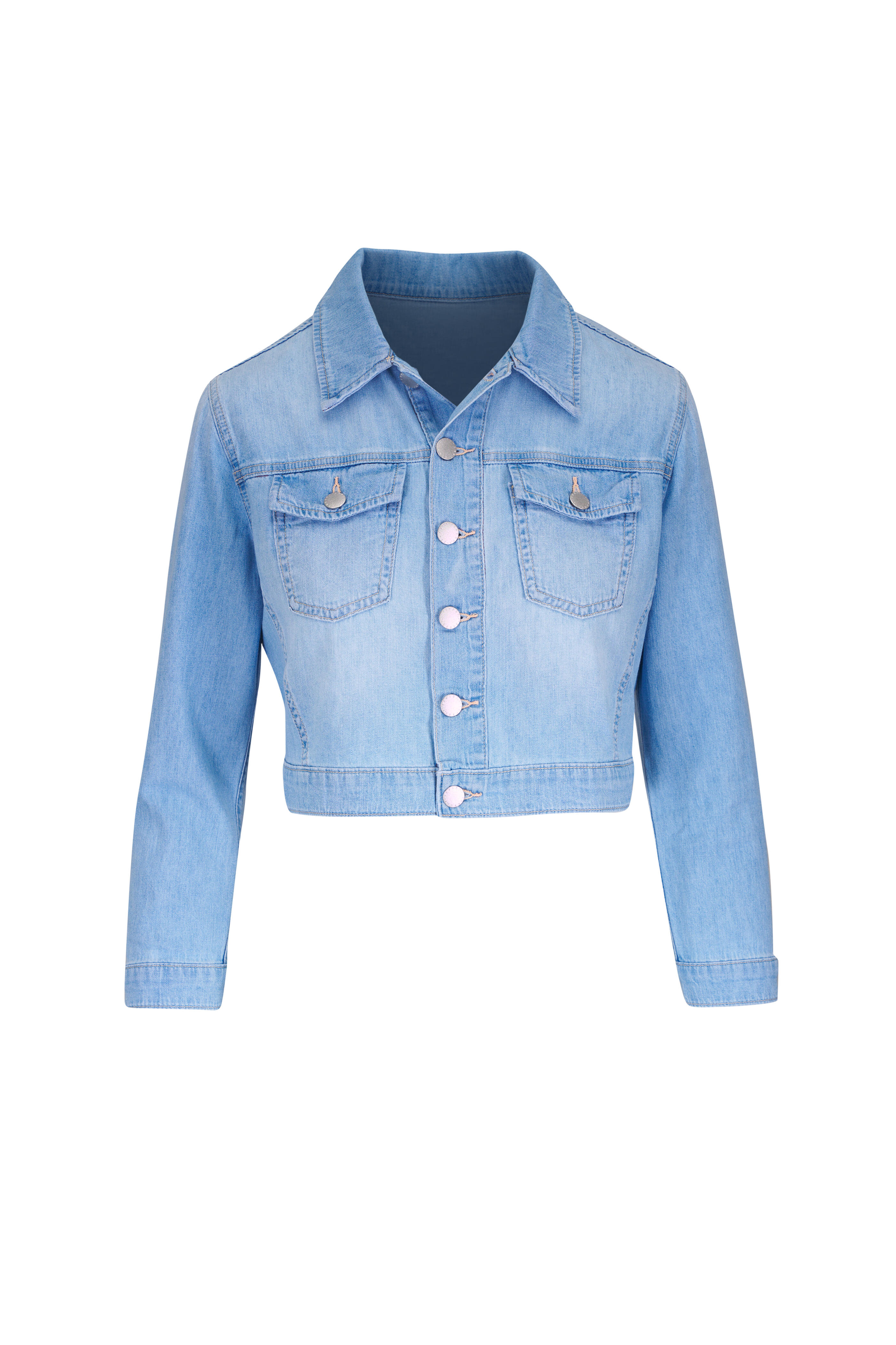 L'Agence - Koda Dakota Chambray Crop Jacket