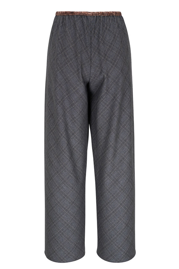 Peter Cohen - Cropped Gray Glen Plaid Pant 