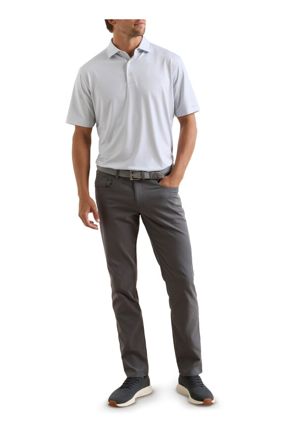 Peter Millar Iron Gray Sateen Five Pocket Pant - view 2