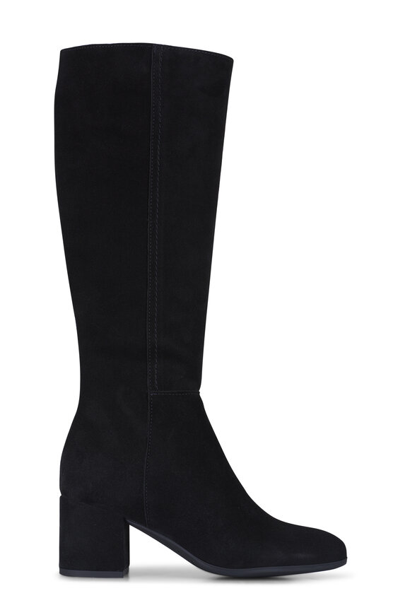 La Canadienne - Jemma Black Suede High Heel Boot, 60mm