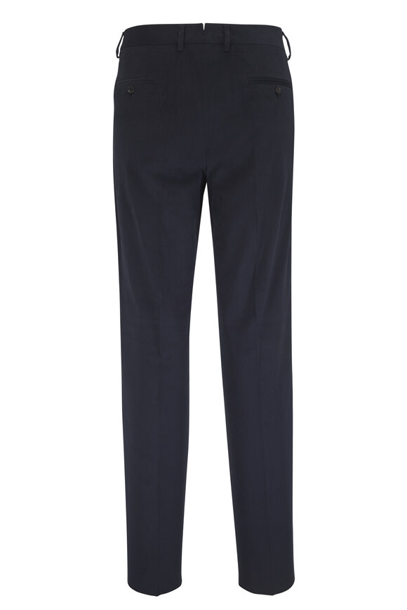 Maurizio Baldassari Rigolo Navy Blue Stretch Cotton Chino - view 3