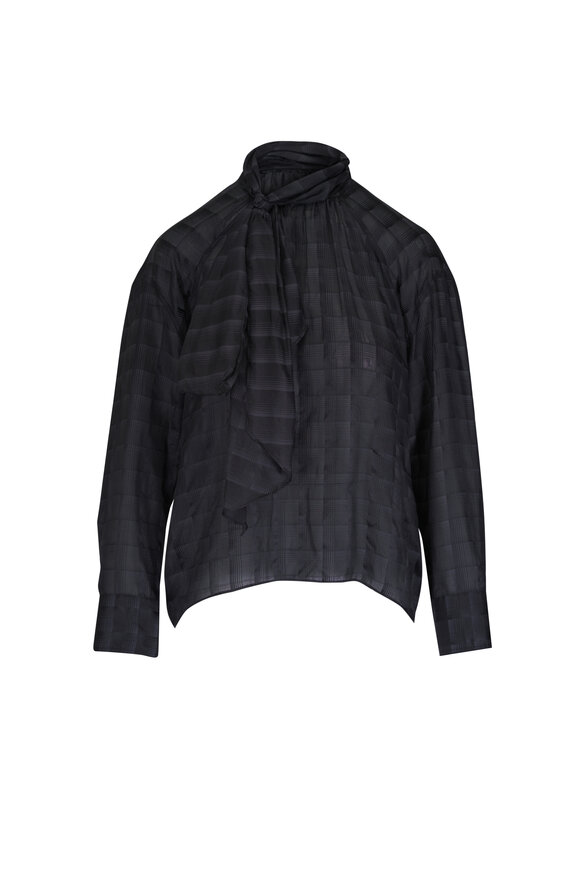 Dorothee Schumacher Airy Check Cotton & Silk Blouse - view 1