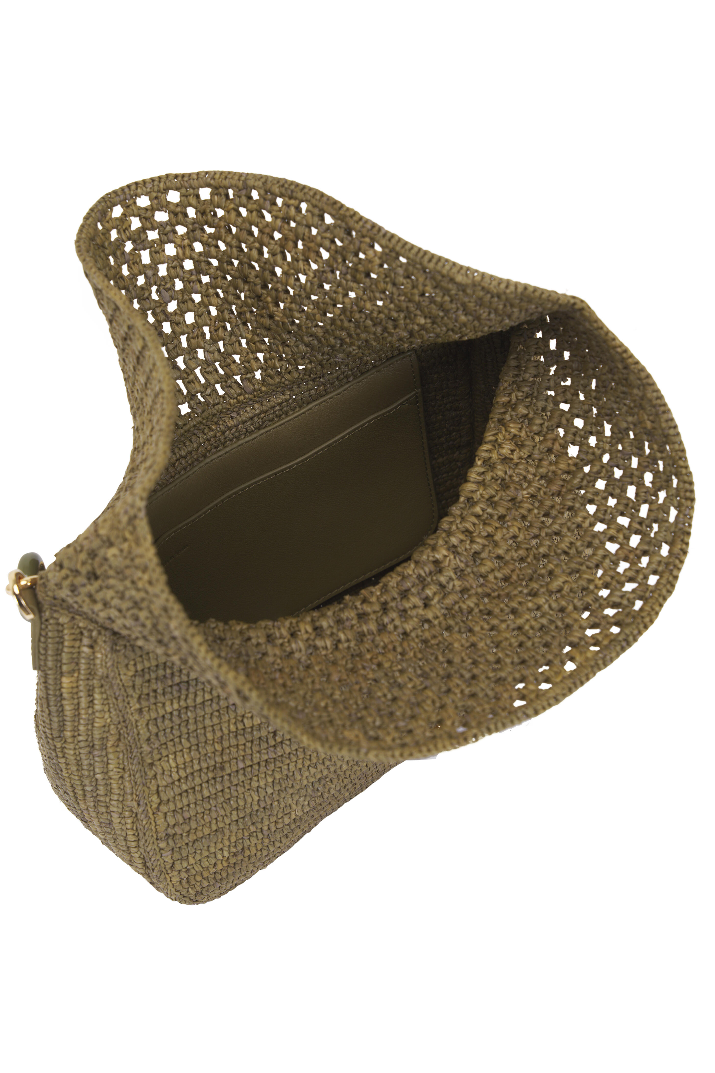 Loewe - Ola Dark Khaki Green Small Fold Over Chain Bag