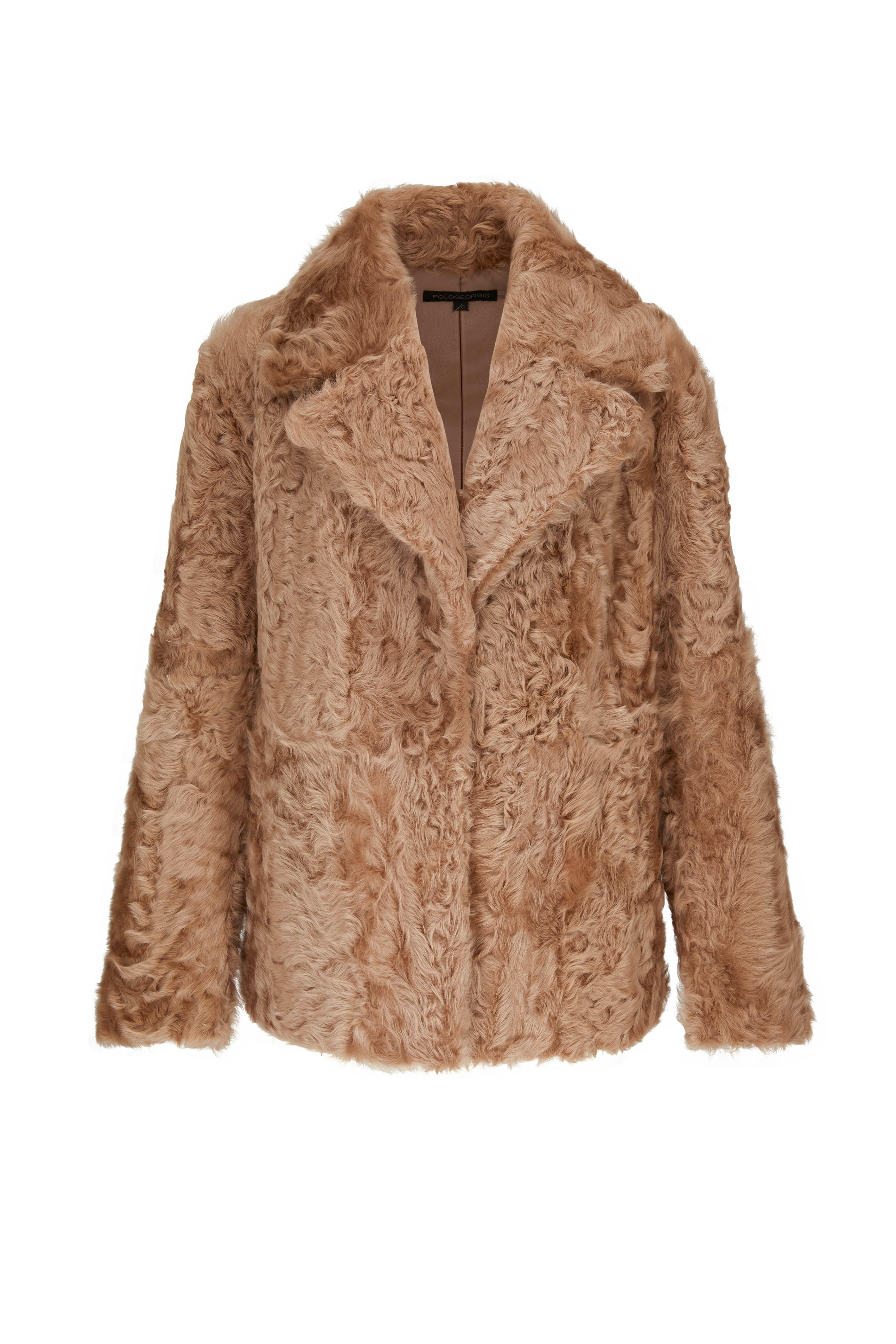 Pologeorgis - Camel Curly Shearling Jacket