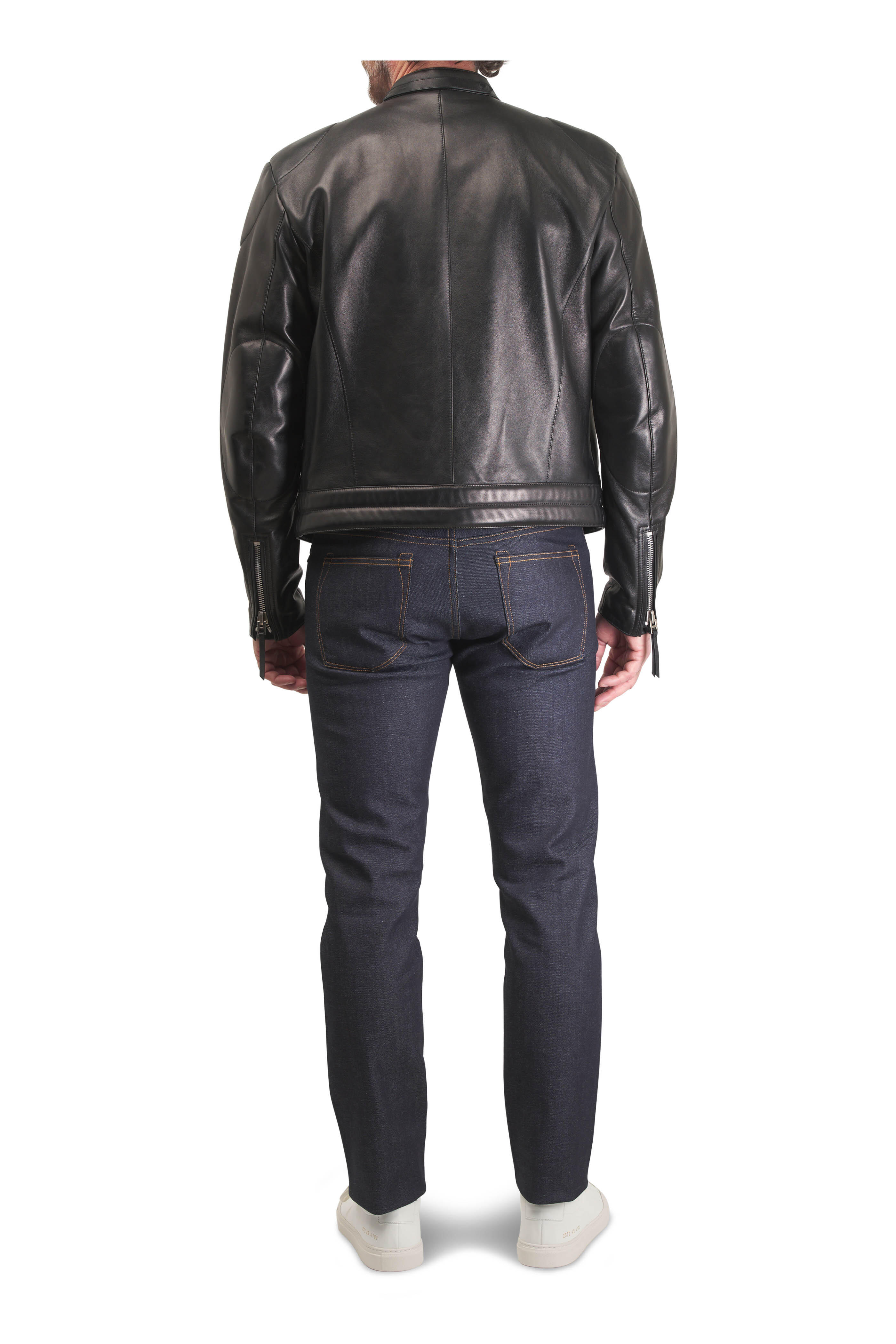 Tom Ford - Nappa Grain Black Leather Biker Jacket