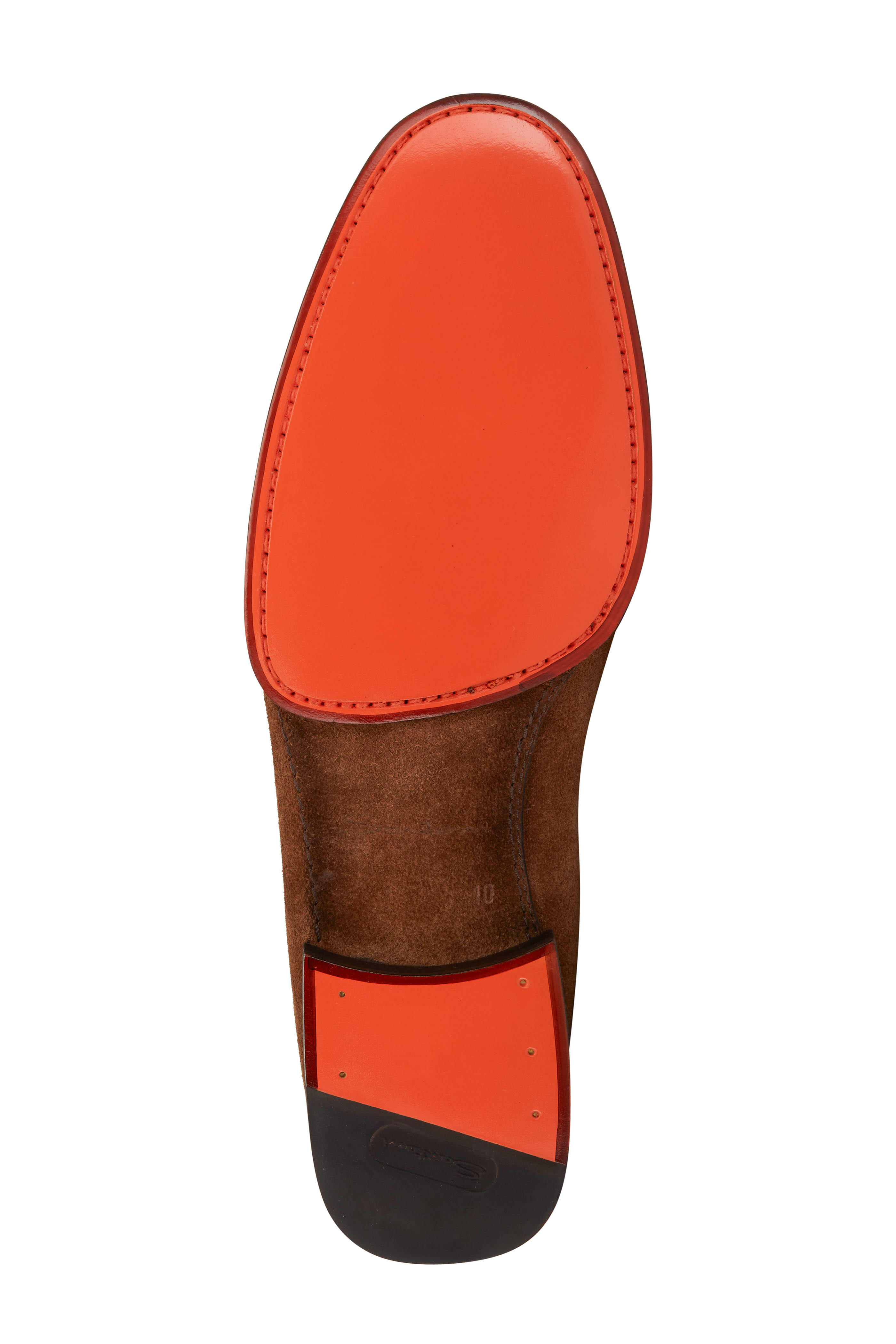 Santoni - Dousing Brown Suede Loafers