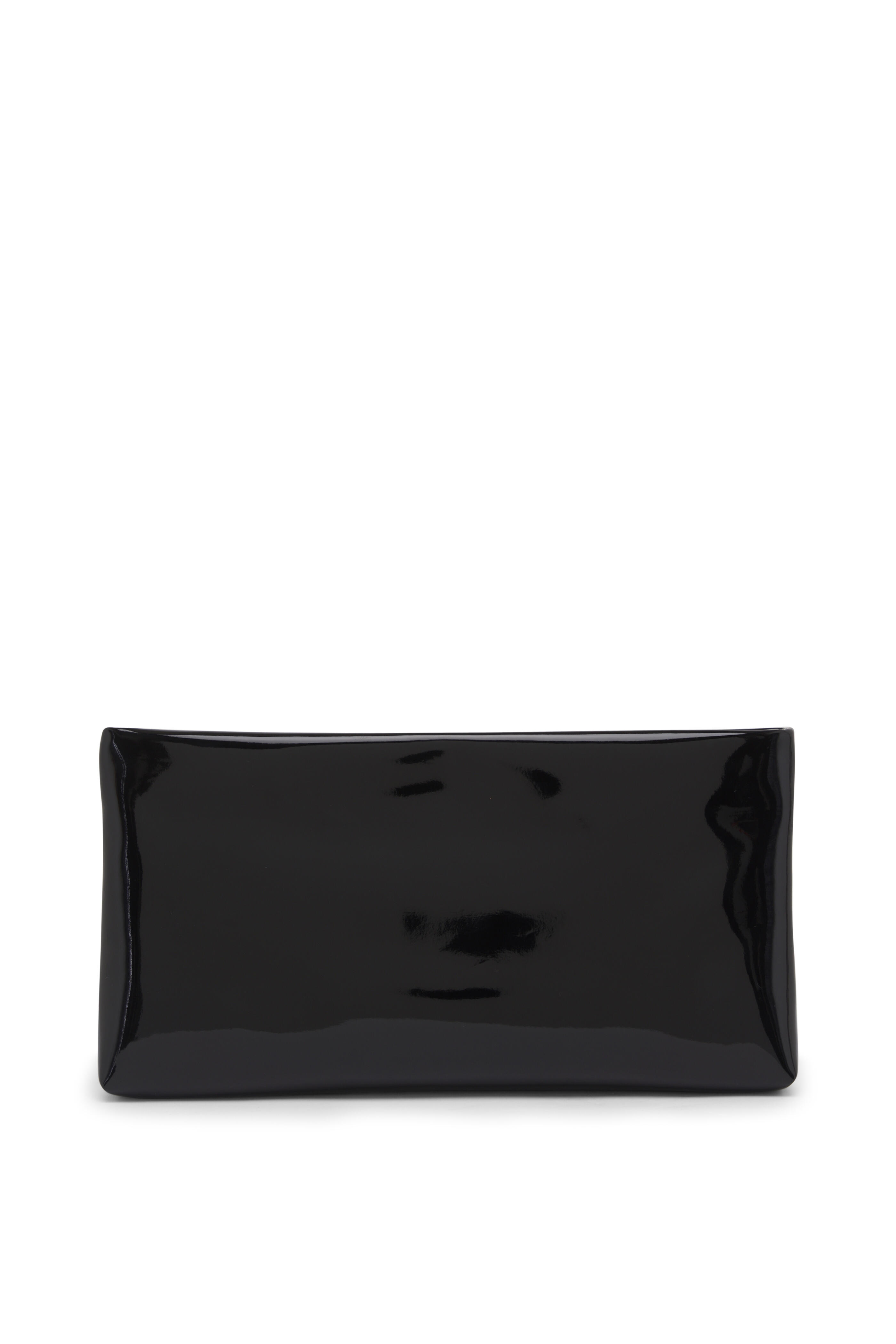 Saint Laurent - Calypso Black Shiny Canvas Clutch
