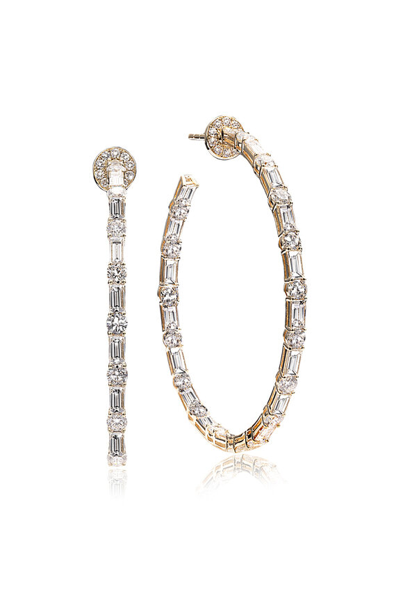 Nam Cho - Blue Sapphire & Diamond Drop Earrings | Mitchell