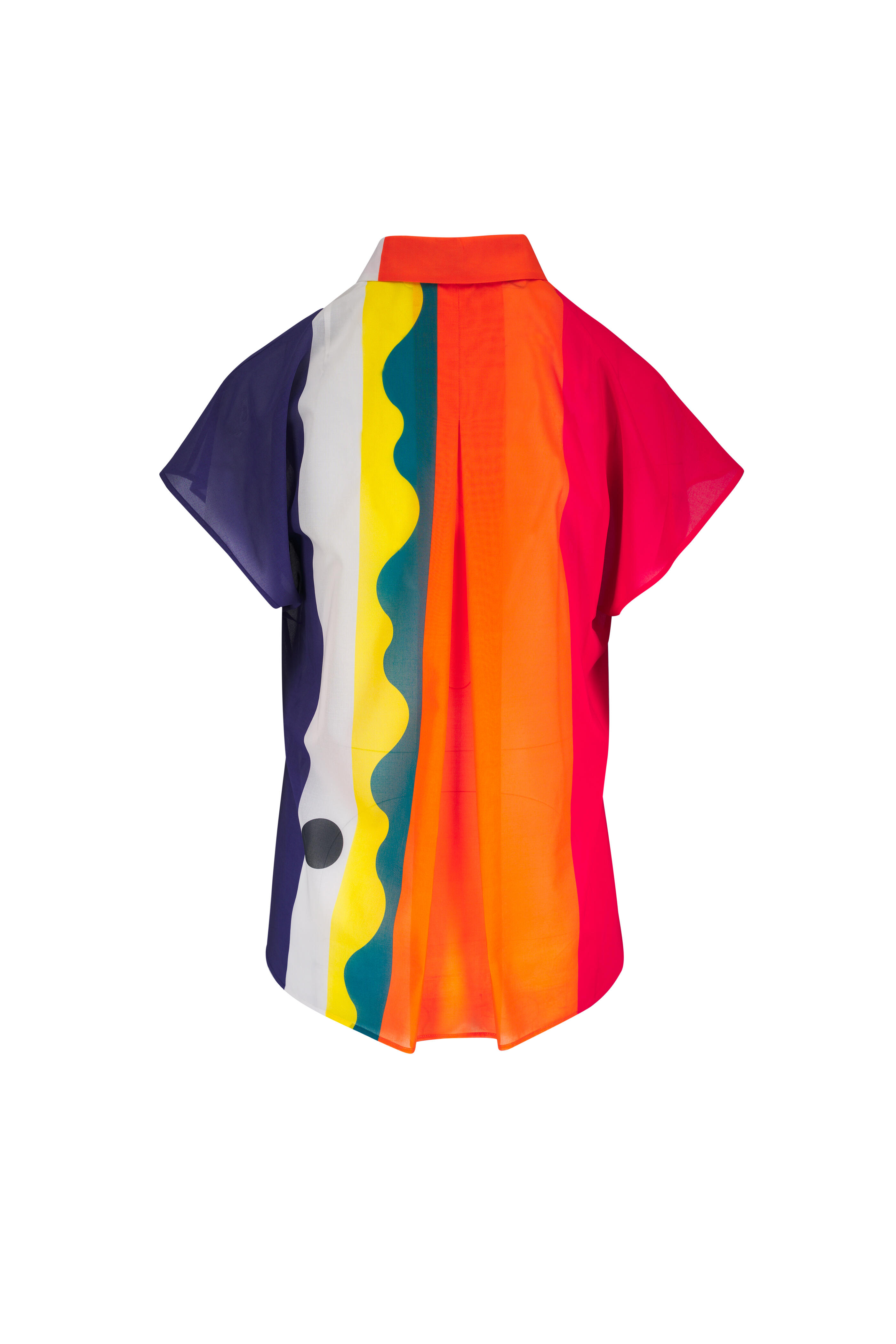 Akris - Paravent Print Multi Cotton Blouse