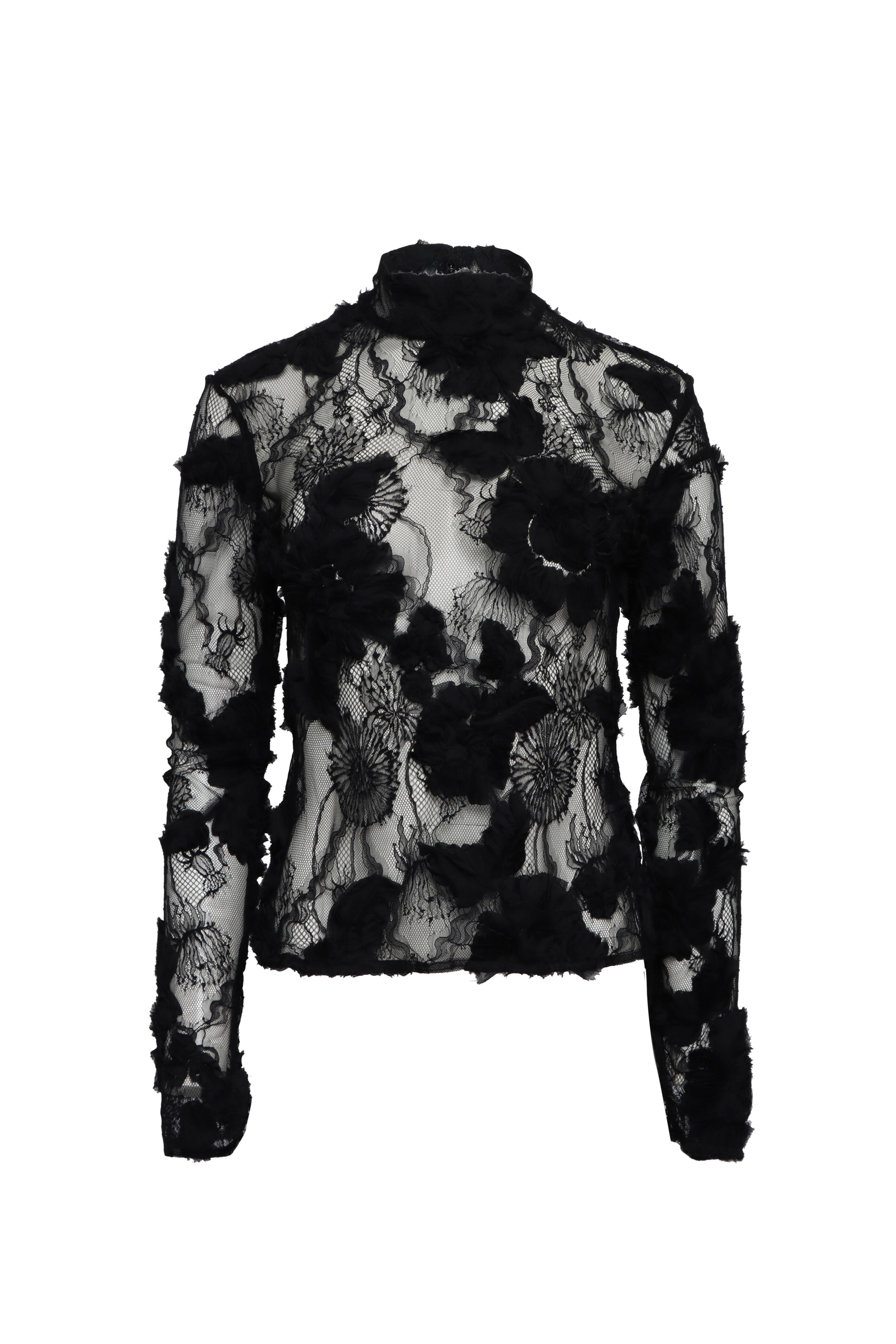 Aknvas - Freja Black Lace Top