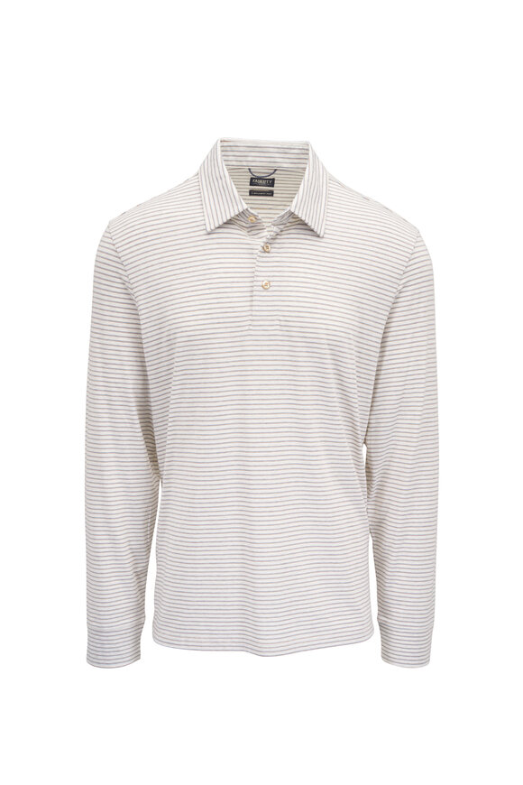 Faherty Brand Movement Logan Creek Striped Movement Polo