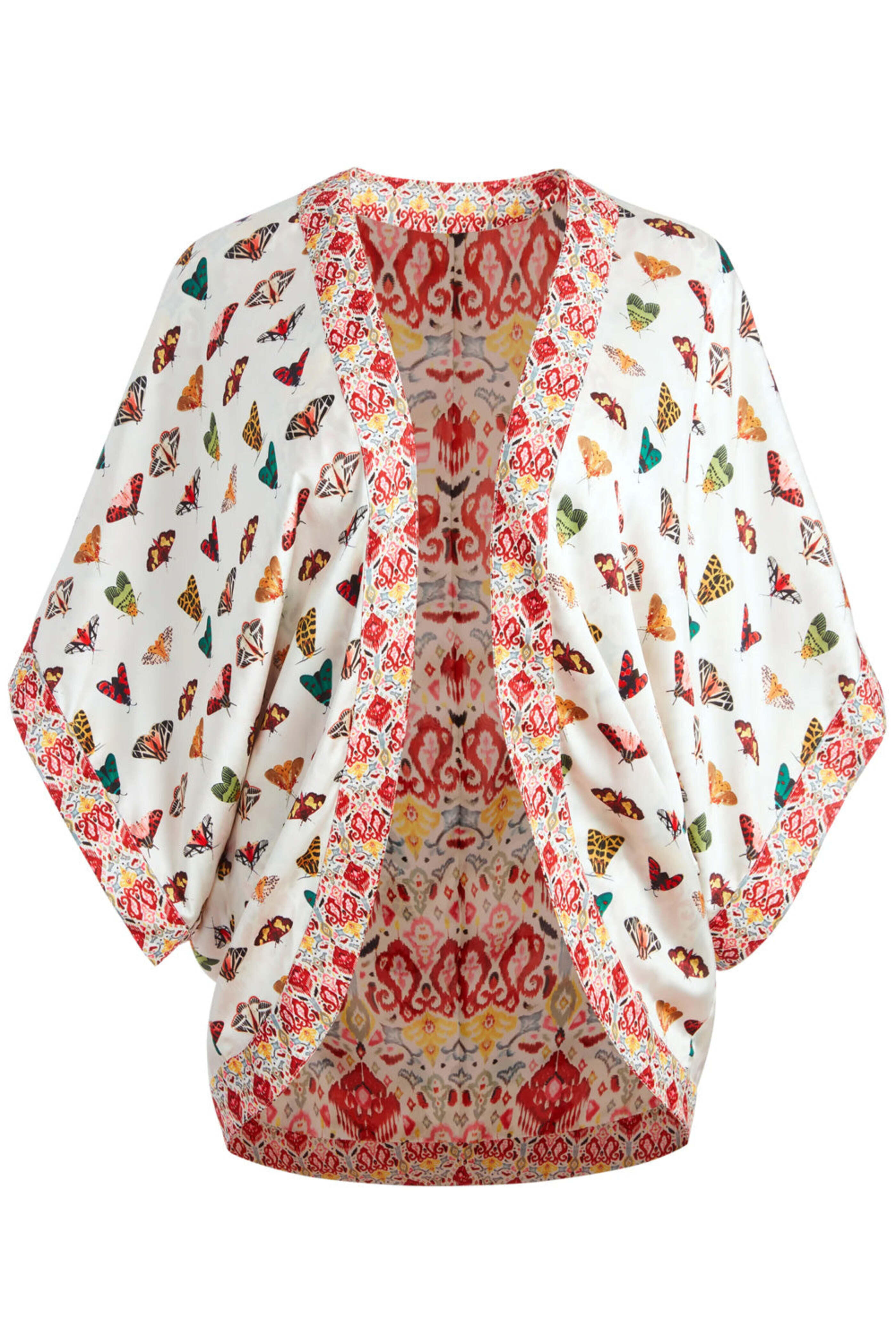 Alice & Olivia - Vintage Market Reversible Crop Tracy Kimono