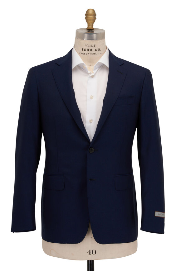 Canali - Kei Navy Blue Wool Suit