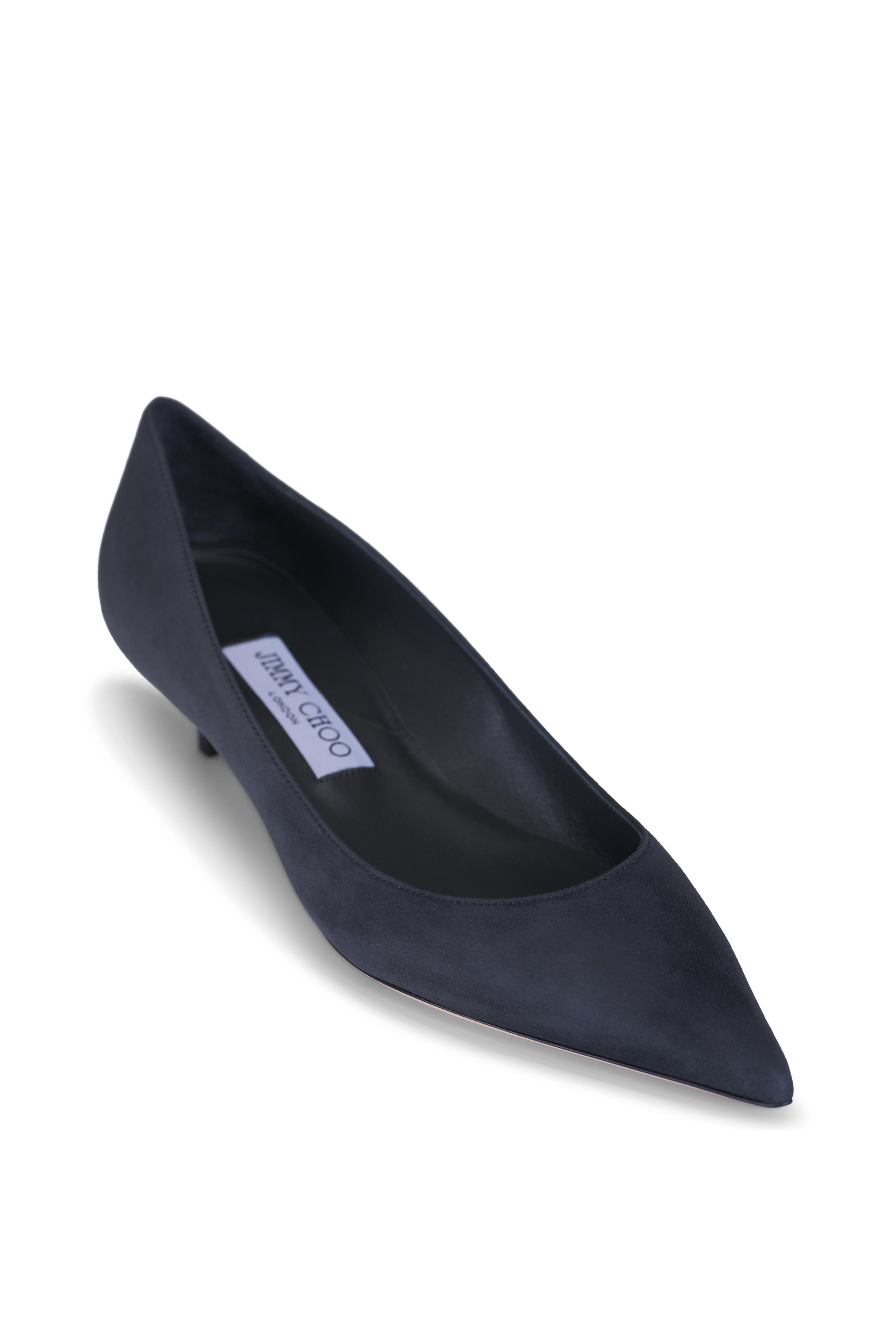 Jimmy Choo - Amelia Graphite Suede Pump, 35mm
