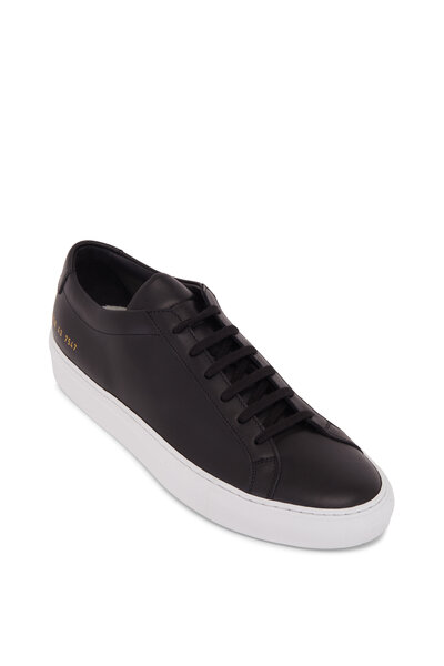 Common Projects - Achilles Black Leather Low Top Sneaker